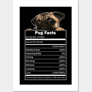 Pug Facts Posters and Art